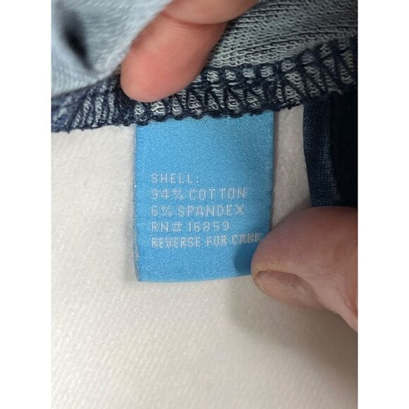 J McLaughlin Denim Pull-On Leggings Size Medium Stretchy Comfort Waistband Blue - Picture 7 of 8